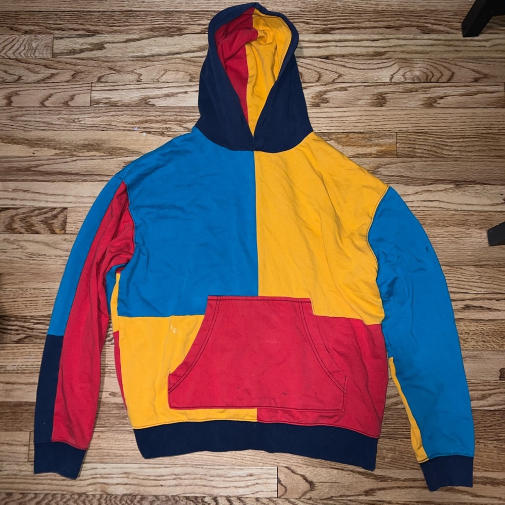 color block hoodie